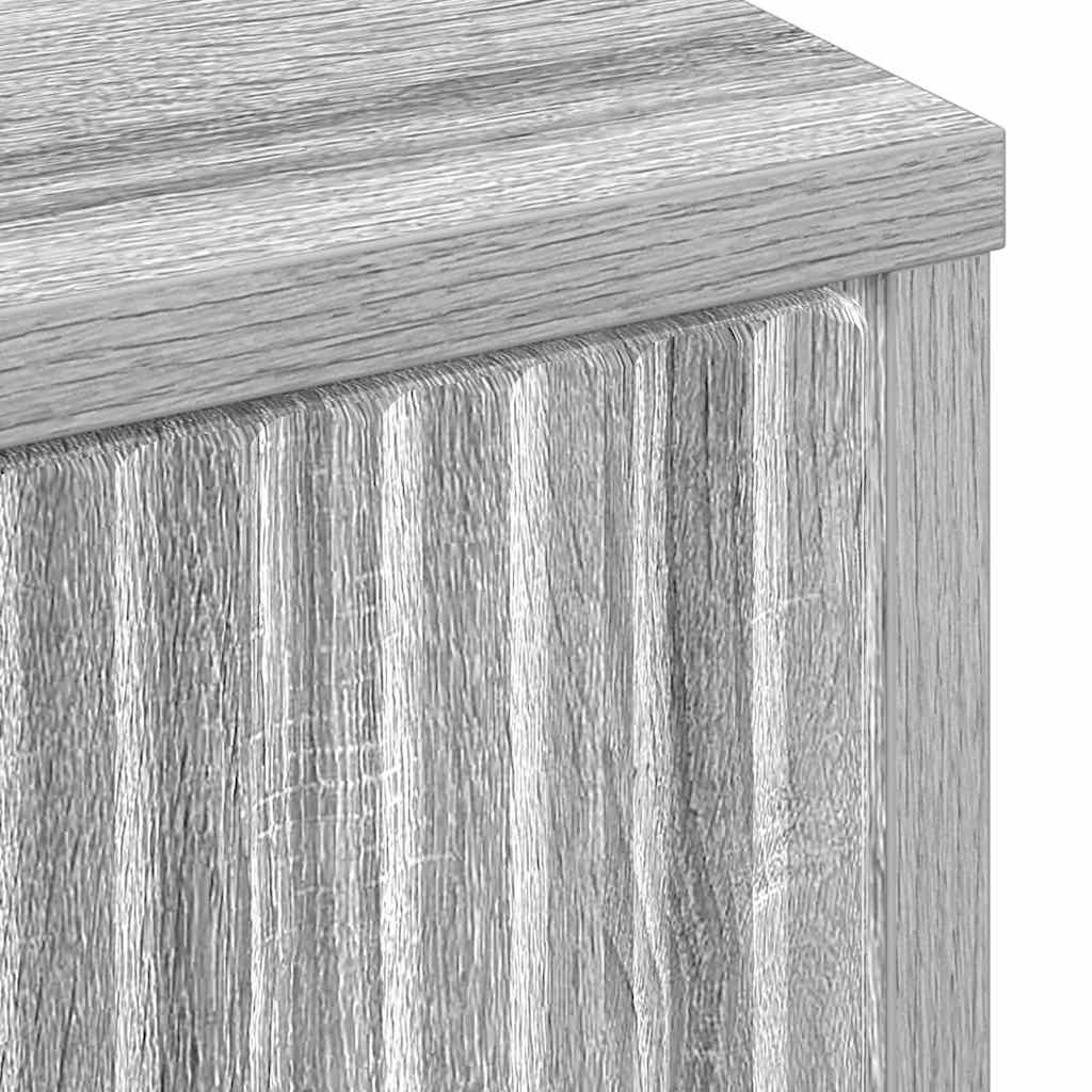 Sideboard Grey sonoma 89.5 x 33 x 82 cm Engineered wood