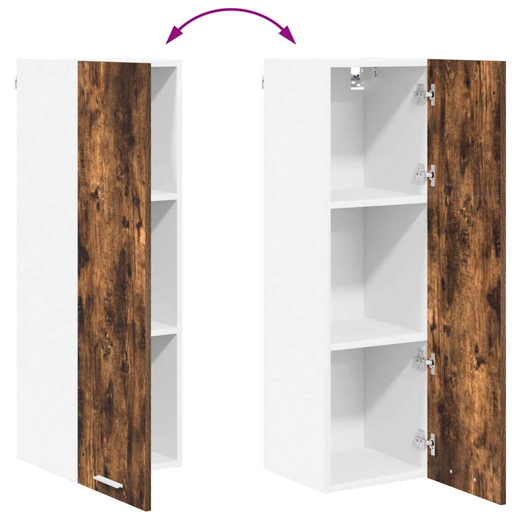 Hanging cabinet with Shelf Riga Smoked Oak 30 x 31 x 100 cm