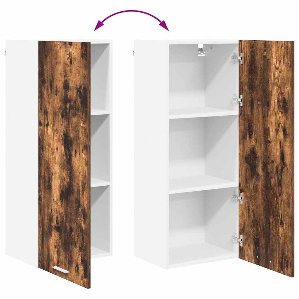 Hanging cabinet with Shelf Riga Smoked Oak 40 x 31 x 100 cm