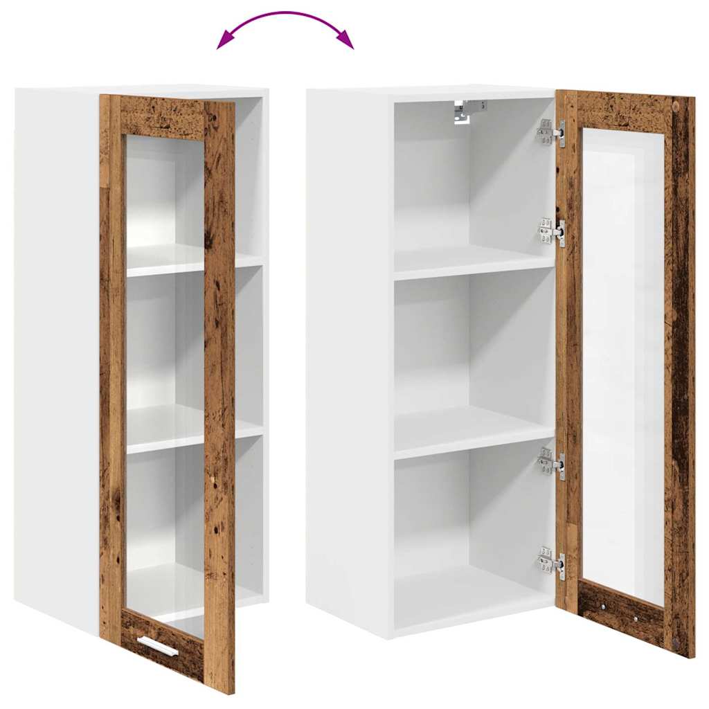 Hanging cabinet Riga Old Wood 40 x 31 x 100 cm Engineered Wood