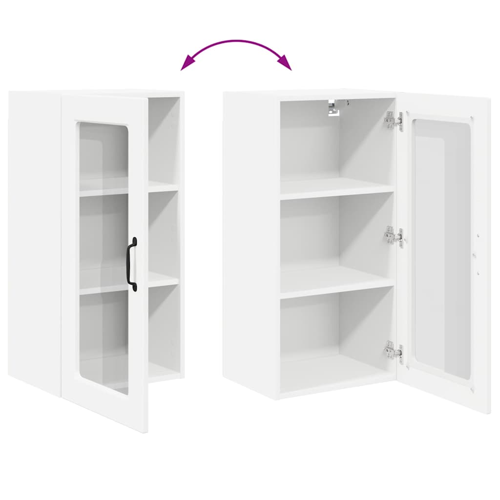 Kitchen Wall Cabinet White 40 x 31 x 80 cm Engineered Wood