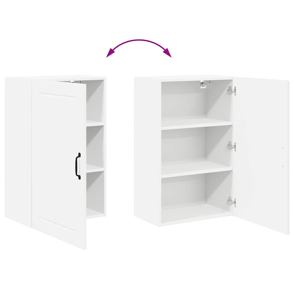 Kitchen Wall Cabinet with Door High Gloss White 50 x 31 x 80 cm