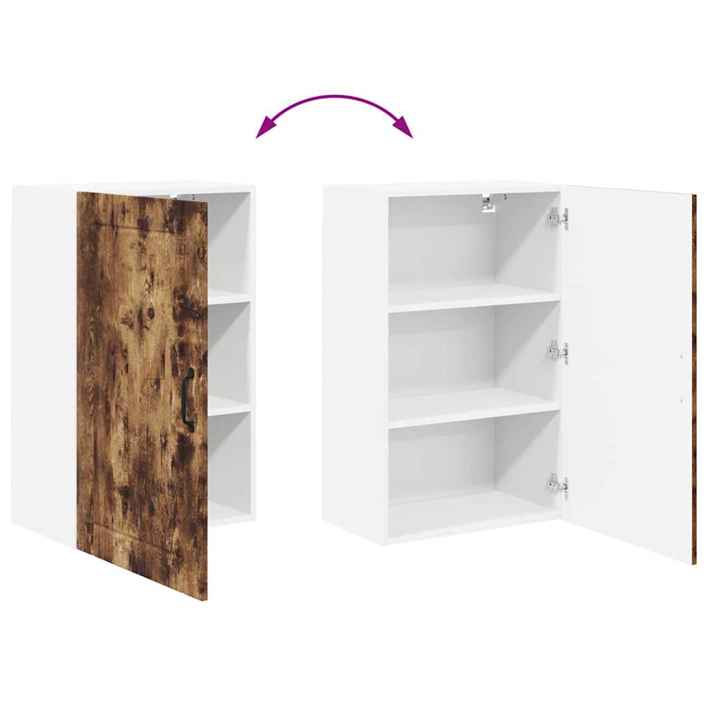 Kitchen Wall Cabinet Smoked Oak 50 x 31 x 80 cm Engineered Wood