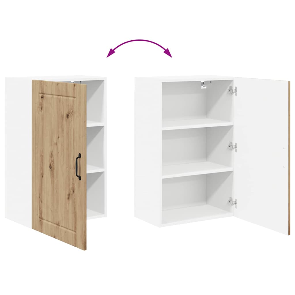 Kitchen Wall Cabinet with Shelf Artisan Oak 50 x 31 x 80 cm