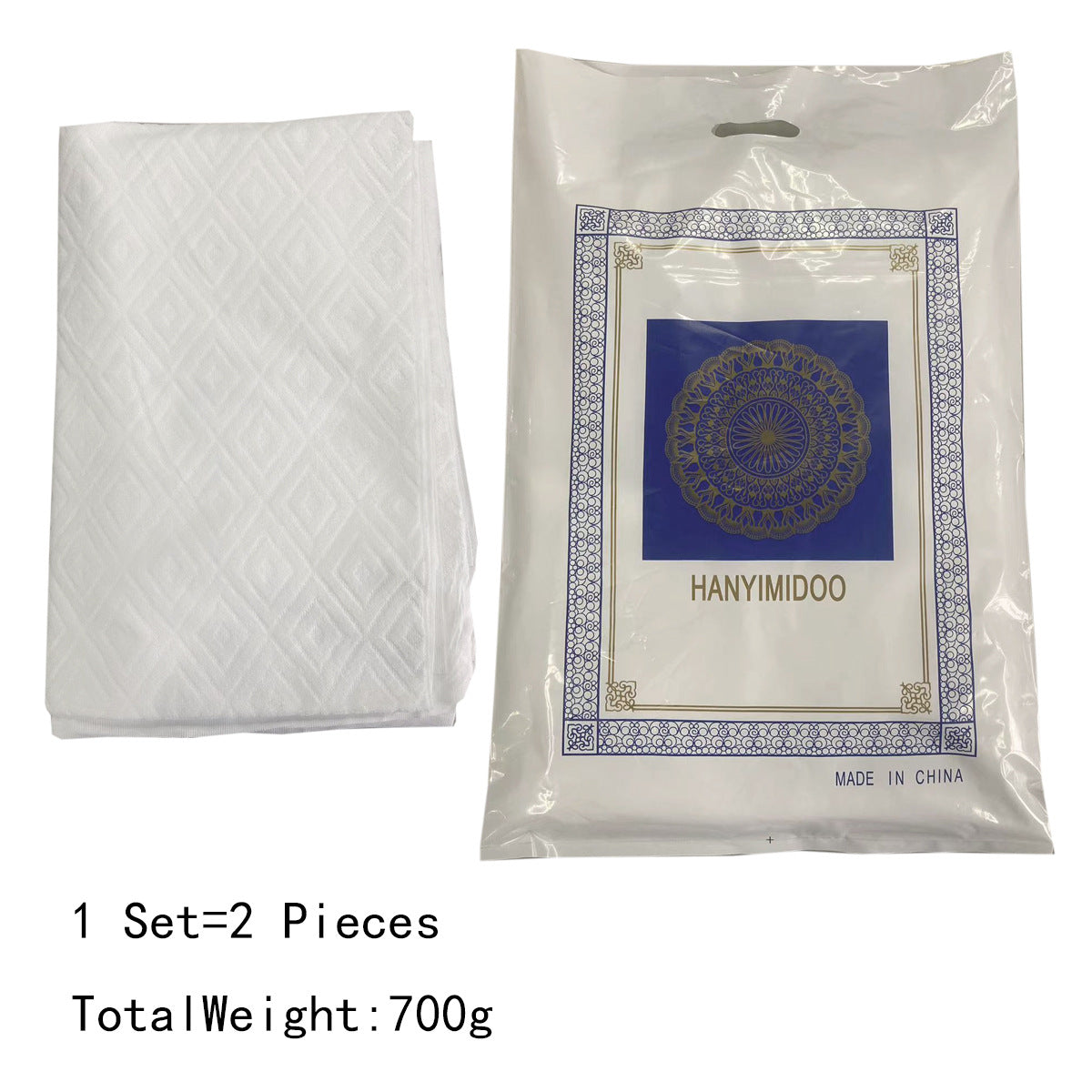 Arab Men's Pilgrimage Two-Piece Set - Worship Scarf & Suit