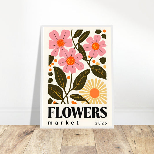 Minimalist Floral Wall Art – Typography Print