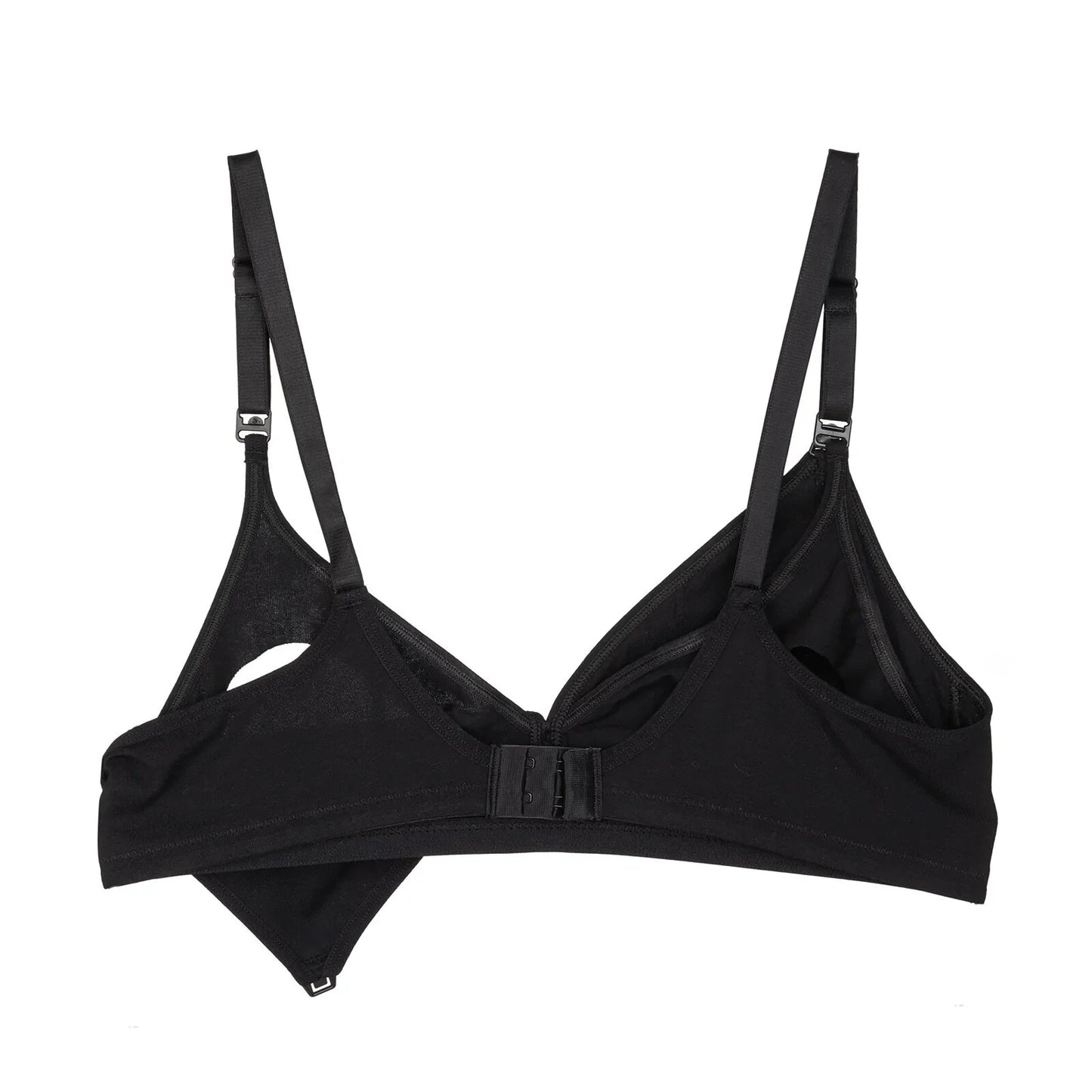baby mom Non Padded Nursing Bra - Black