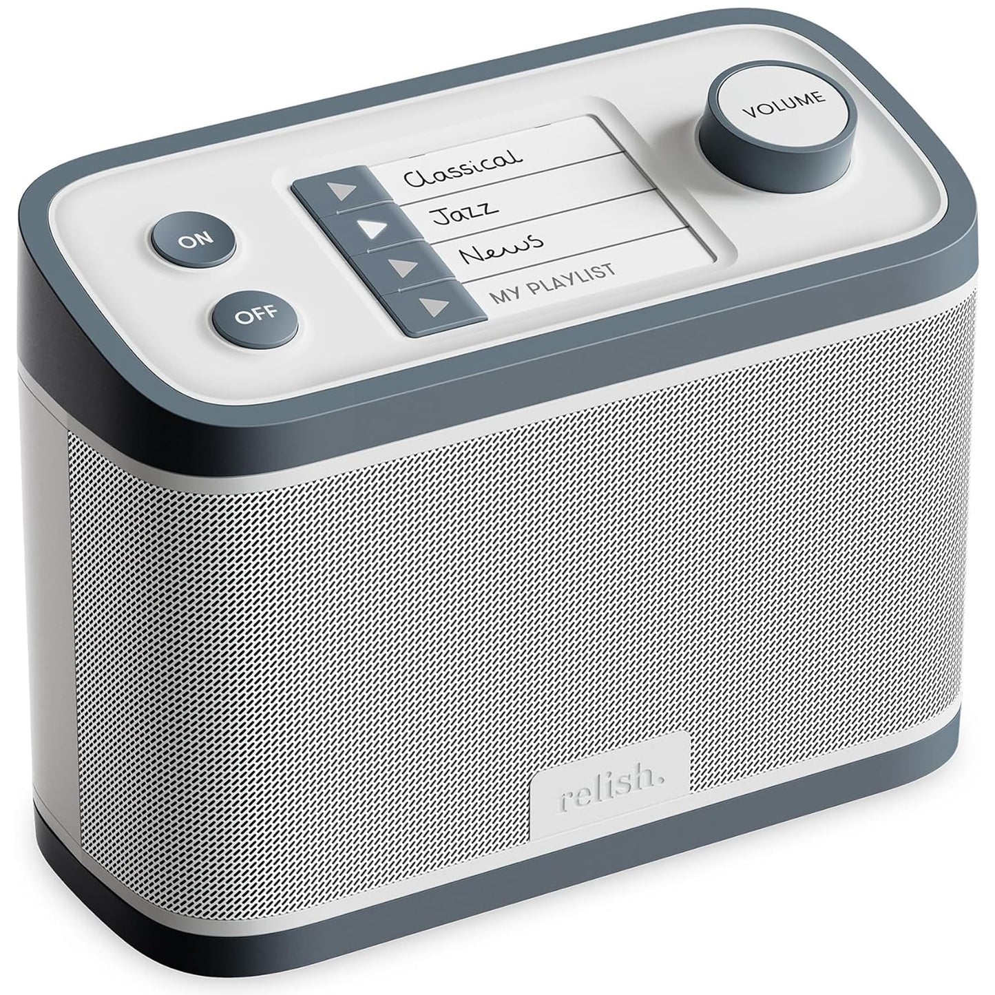 Relish - Simple Portable DAB/DAB+/FM Radio and MP3 Music Player for Seniors, those with Dementia, Alzheimer?s or Visually Impaired ? USB, Large