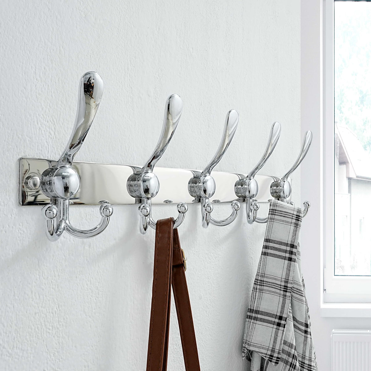 Dseap Coat Rack Wall Mount, Heavy Duty 2.5mm Base vs Flimsy 1mm, Double-Thick Solid Anti-Snap Hooks