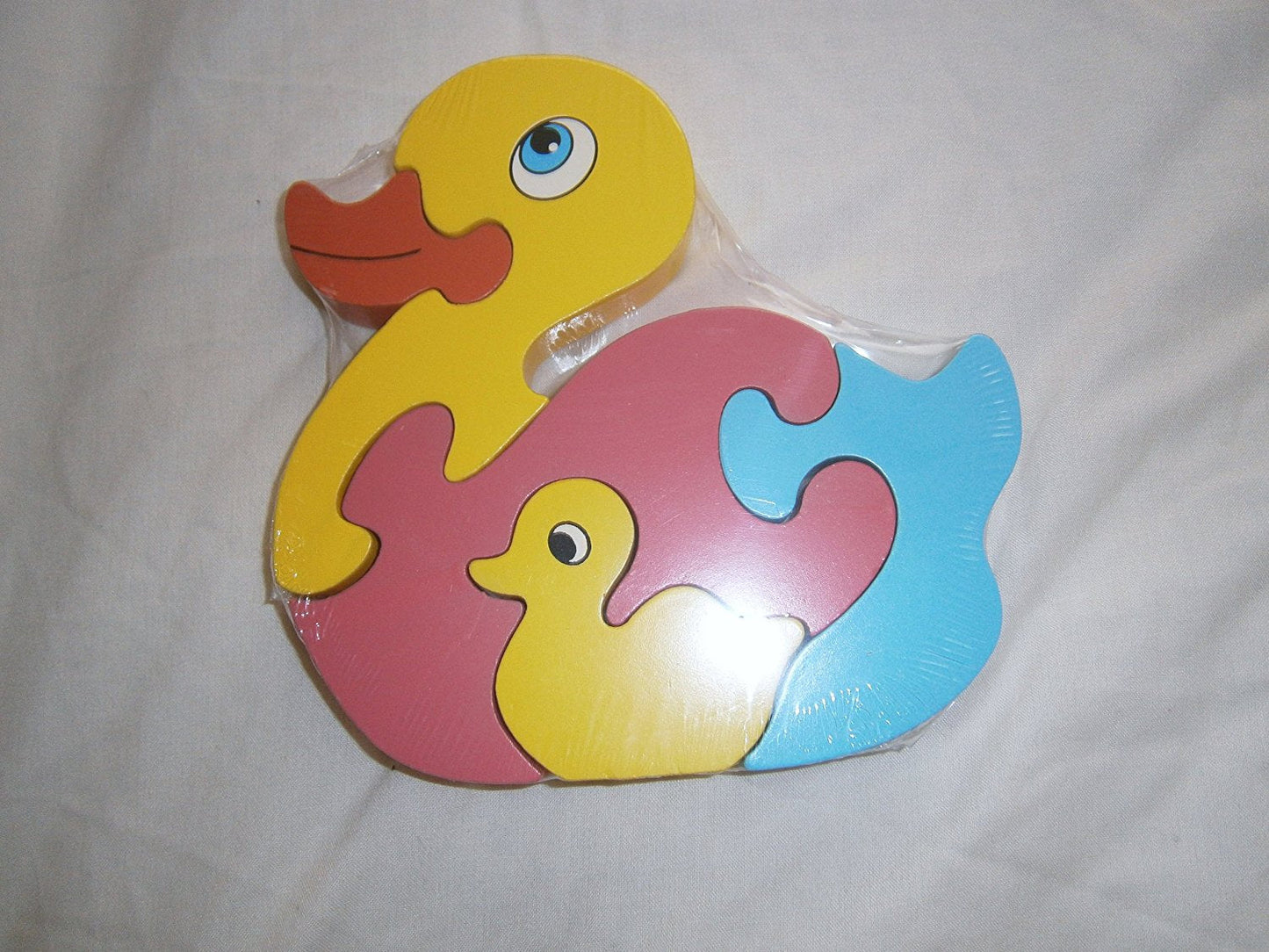 Under 3's Toys : Large Duck wooden Puzzle