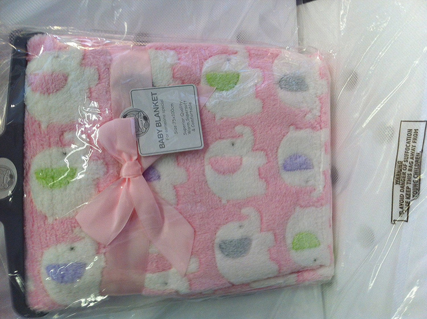 Baby Blanket pink eliphant
