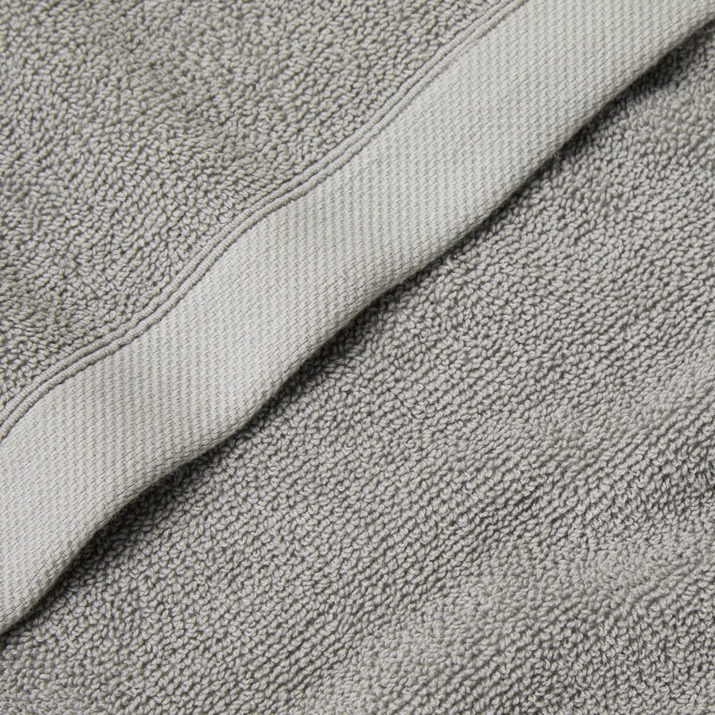 Drift Home Grey Bathroom Towel (50 x 90cm) - Soft & Absorbent - 600GSM Premium Towel - Sustainable Cotton (BCI) - Recycled Bottles