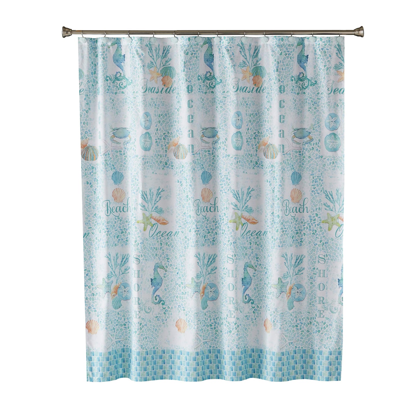SKL Home by Saturday Knight Ltd. South Seas Fabric Shower Curtain, Teal