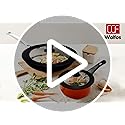 Universal Lid for Pots, Pans and Skillets - Tempered Glass with Heat Resistant Silicone Rim and Fits 18/20/22cm and 26/28/30cm Diameter Cookware
