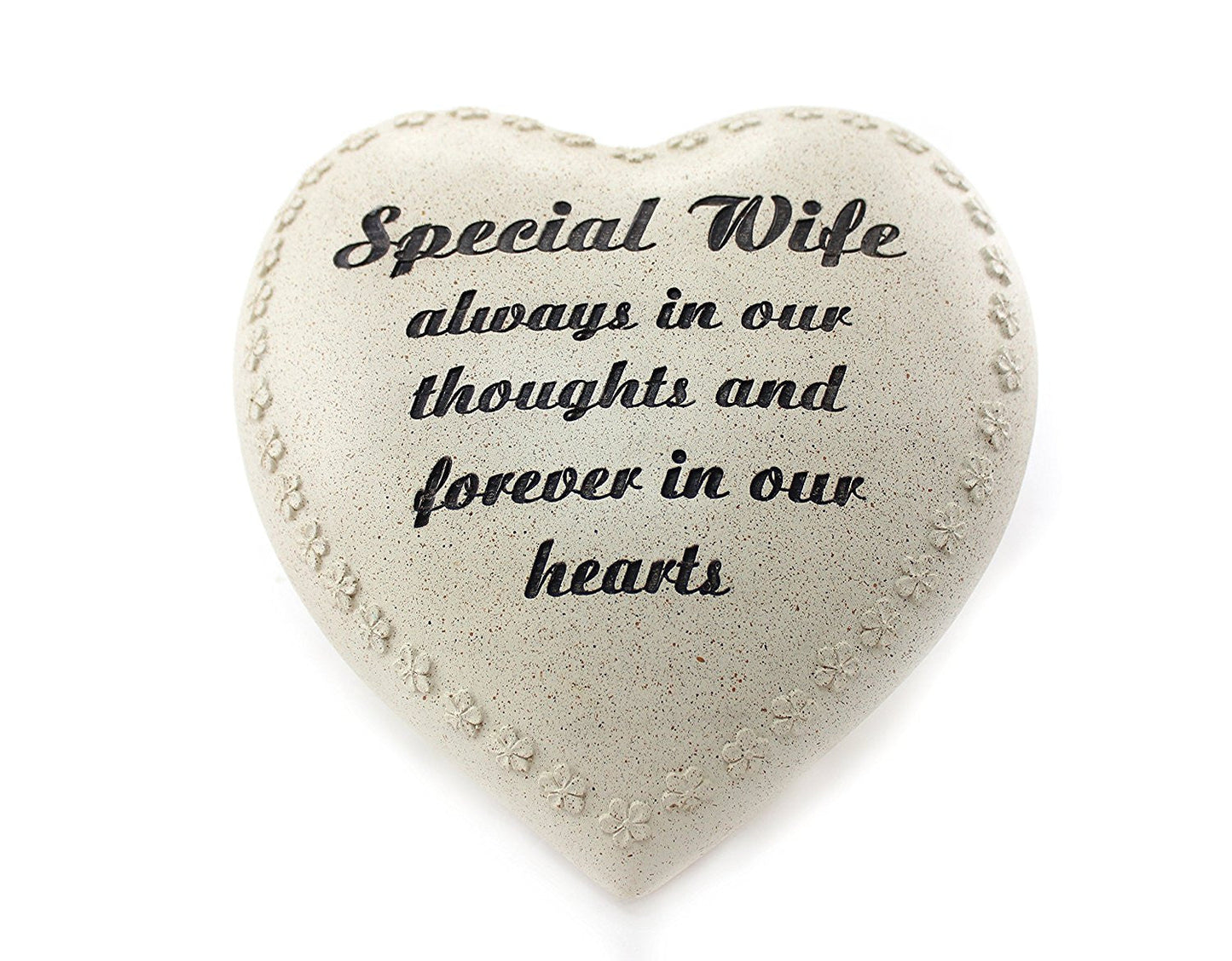 Lesser and Pavey 18cm in Loving Memory Heart Ornament for Wife, Multi-Colour