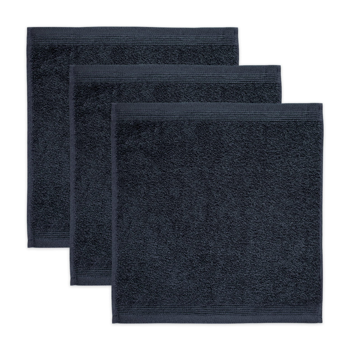 M?ve 3er set Superwuschel soap cloth 30 x 30 cm made of 100% cotton, dark grey
