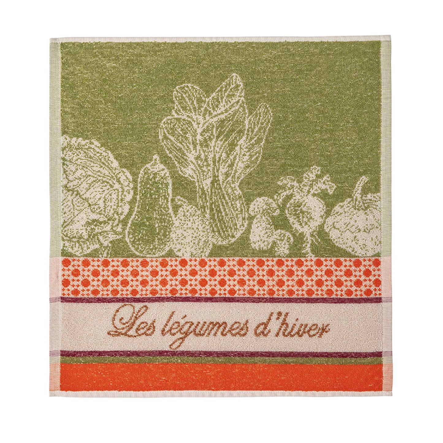 Pure Cotton Jacquard Sponge Square Winter Vegetables