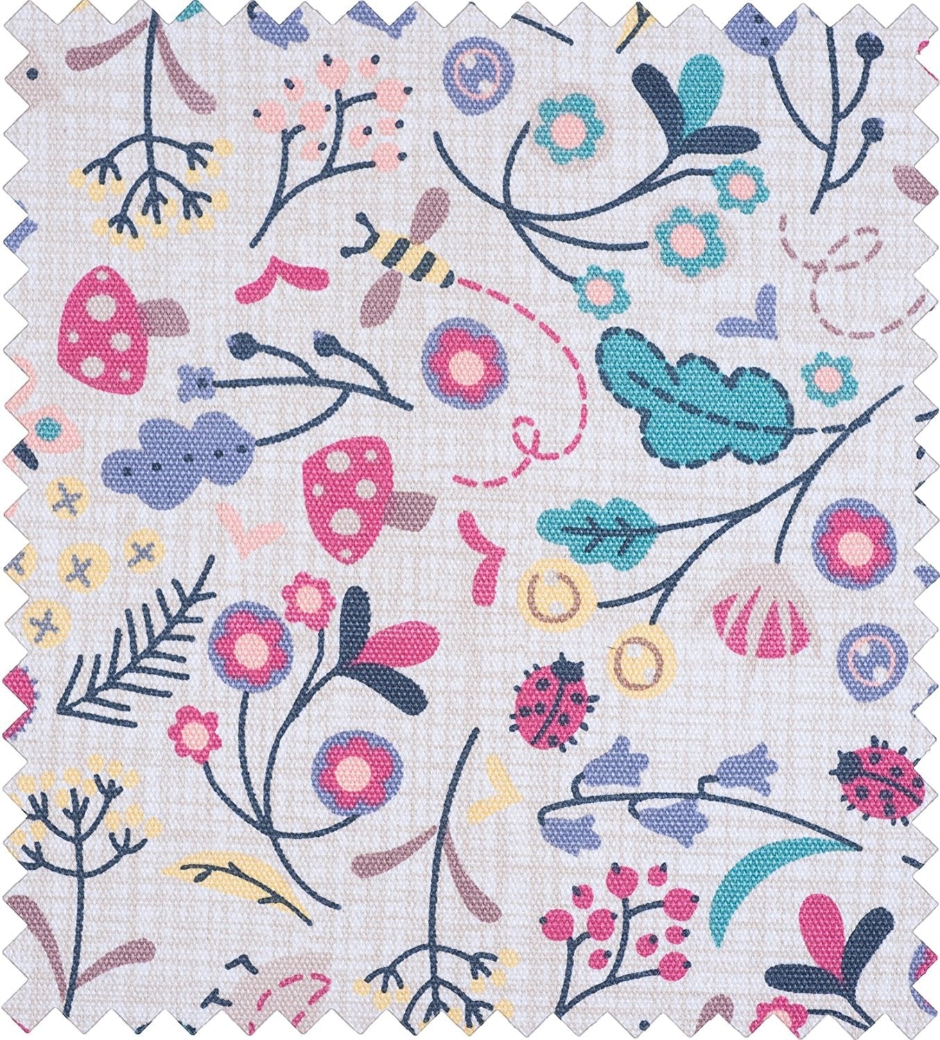 HobbyGift MR4687/194 | Spring Time Print Craft Bag/Wooden Handles | 11x42x31½cm