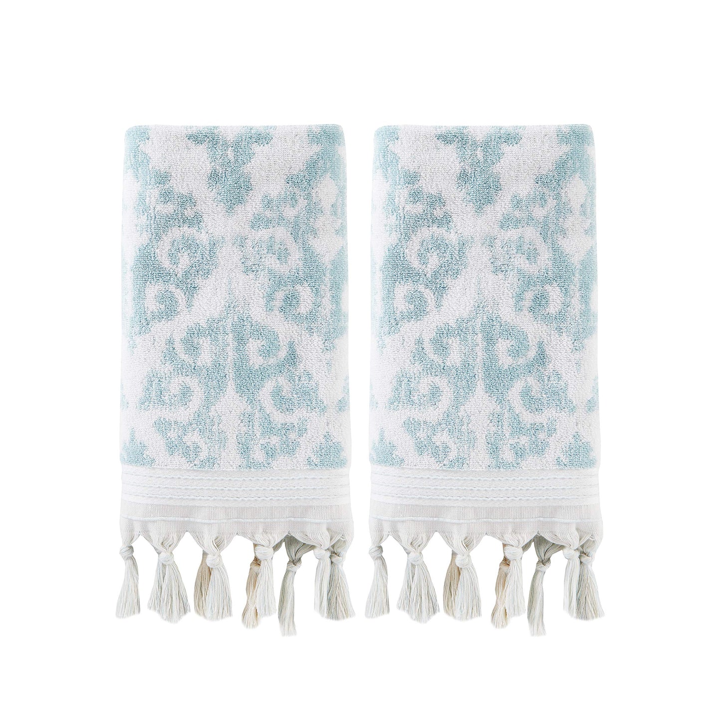 SKL Home 100% Turkish Cotton Bath Towel, Aqua, 2 Pc