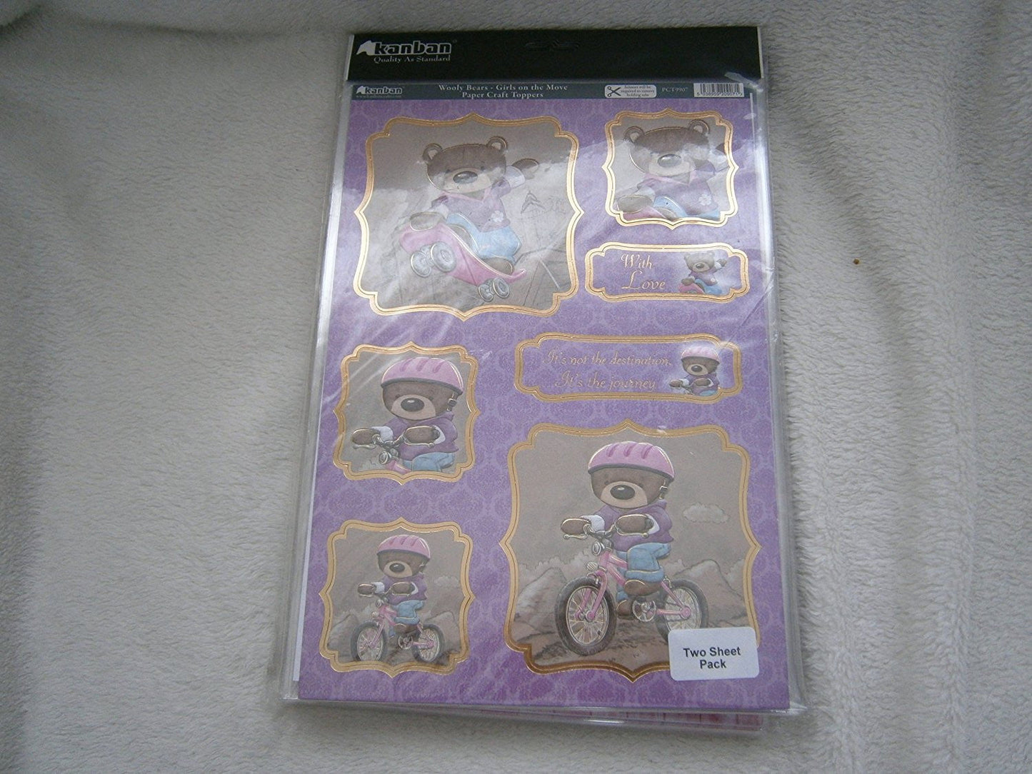 wooly bears-girls on the move 2pack papercraft toppers