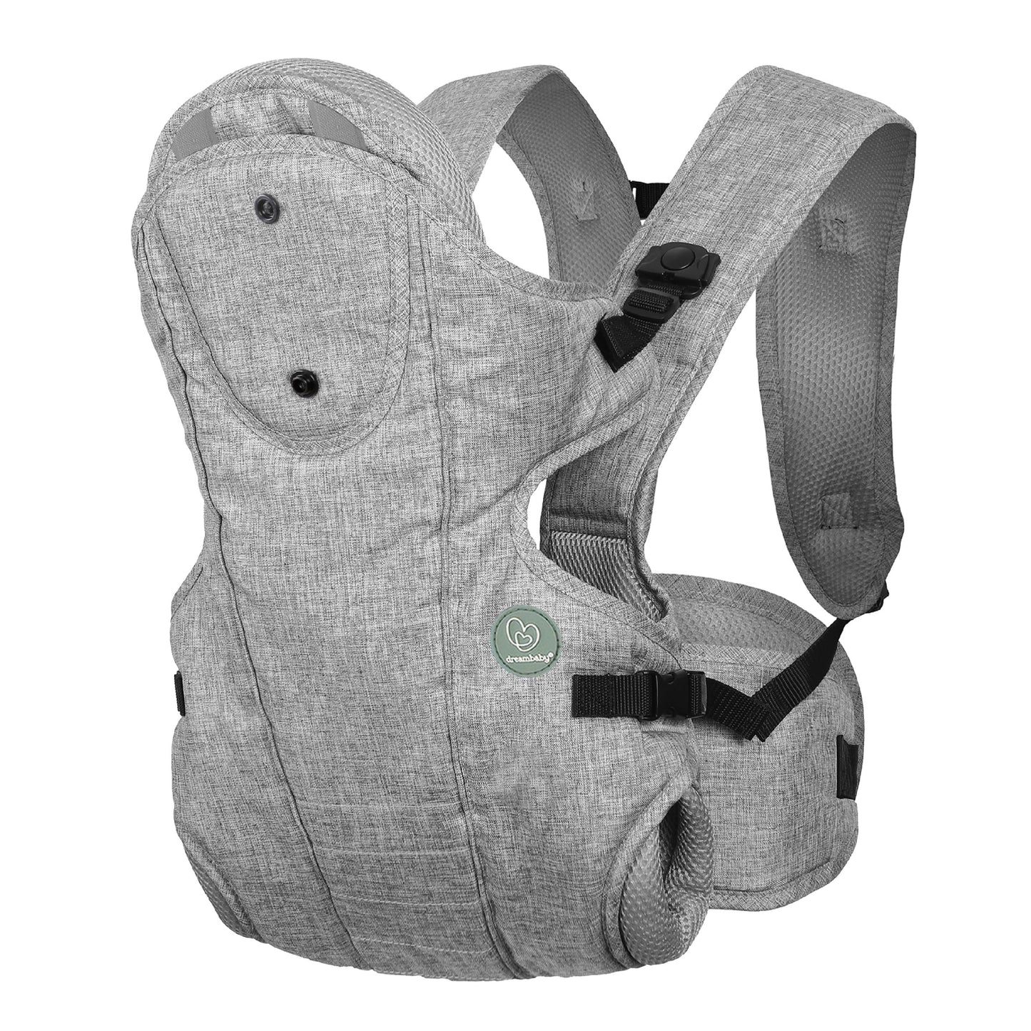 Dreambaby Oxford Adjustable 3-in-1 Baby Carrier ? Comfortable, Ergonomic Hip Healthy Design for Newborns to Toddlers 3.5-15kg, Easy to Use, Breathable