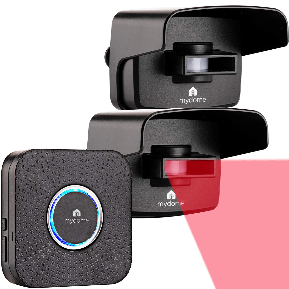 Mydome Wireless Driveway Motion Alarm | DIY Home Security Motion Sensor Plugin Chime Kit, Designed for Gardens, Sheds & Outdoor Security, Clear Audio