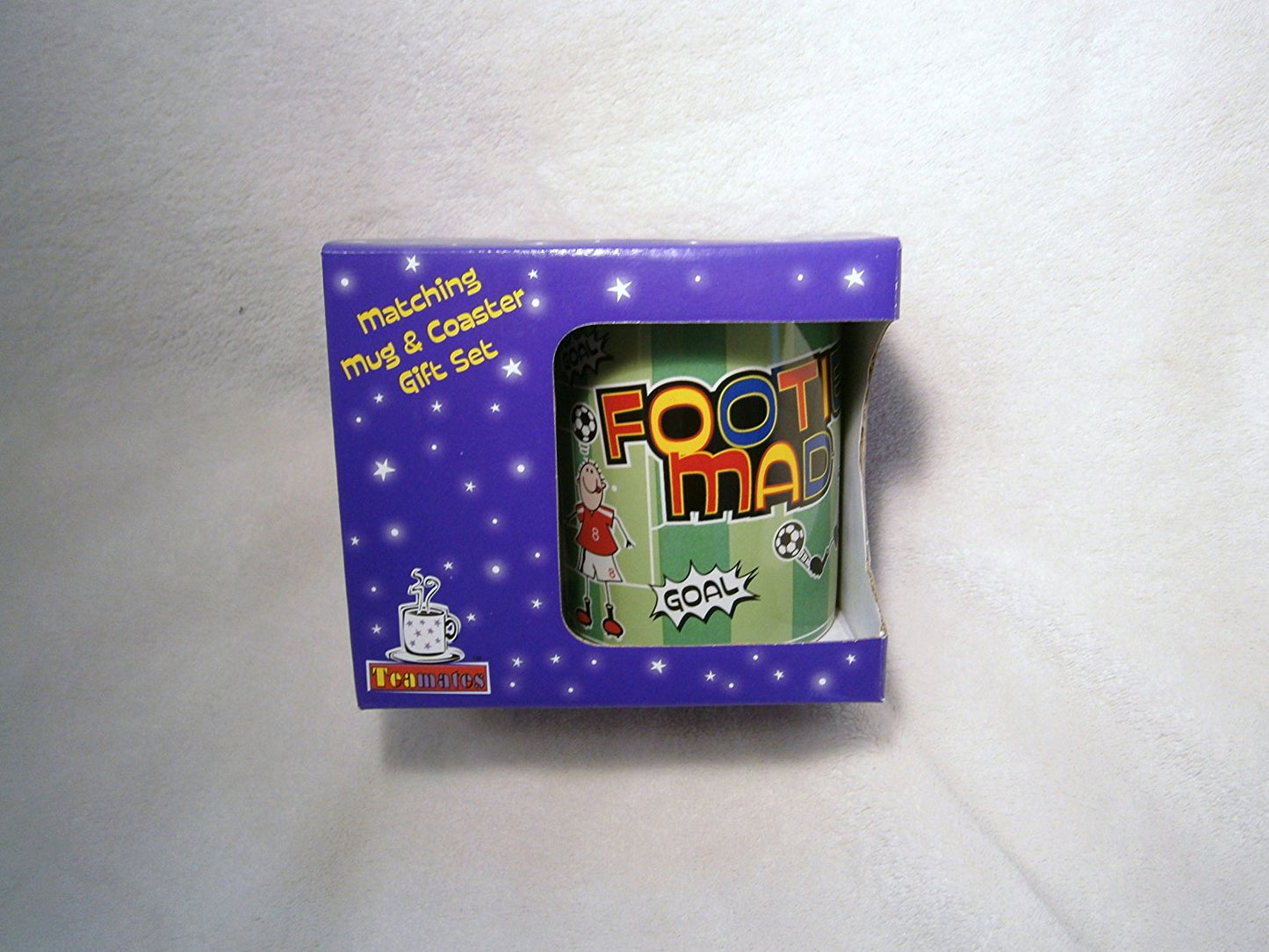 teamates mug coaster set gift set footie mad