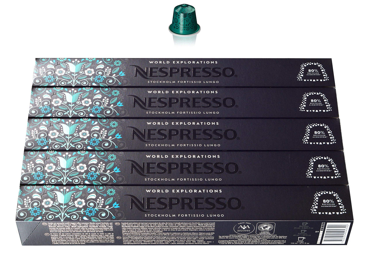 Nespresso OriginalLine: Stockholm Fortissio Lungo, 50 Capsules