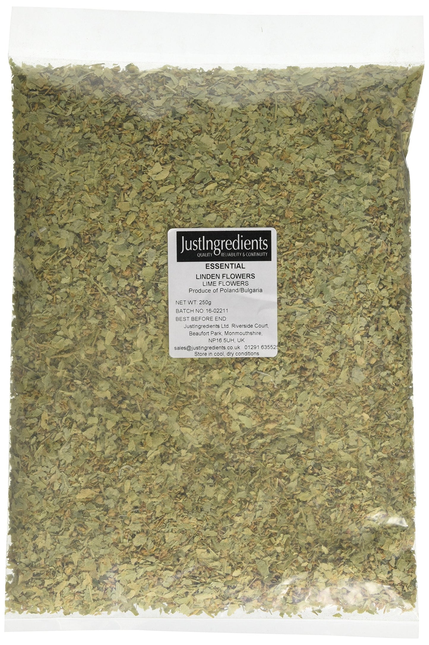 JustIngredients Essentials Linden Flowers Lime 250 g