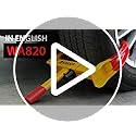 KRASER WA820 Wheel Clamp Theft Security, Universal, Adjustable Cars, Caravans, Trailers, PVC Protection, Anti-Drill Lock