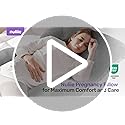 Nuliie Pregnancy Pillow for Sleeping, U Shaped Full Body Pillow with Washable Cooling Fabric Cover, Maternity Pillow Support for Back, Hips, Legs for Pregnant Women (Cooling Light Blue)