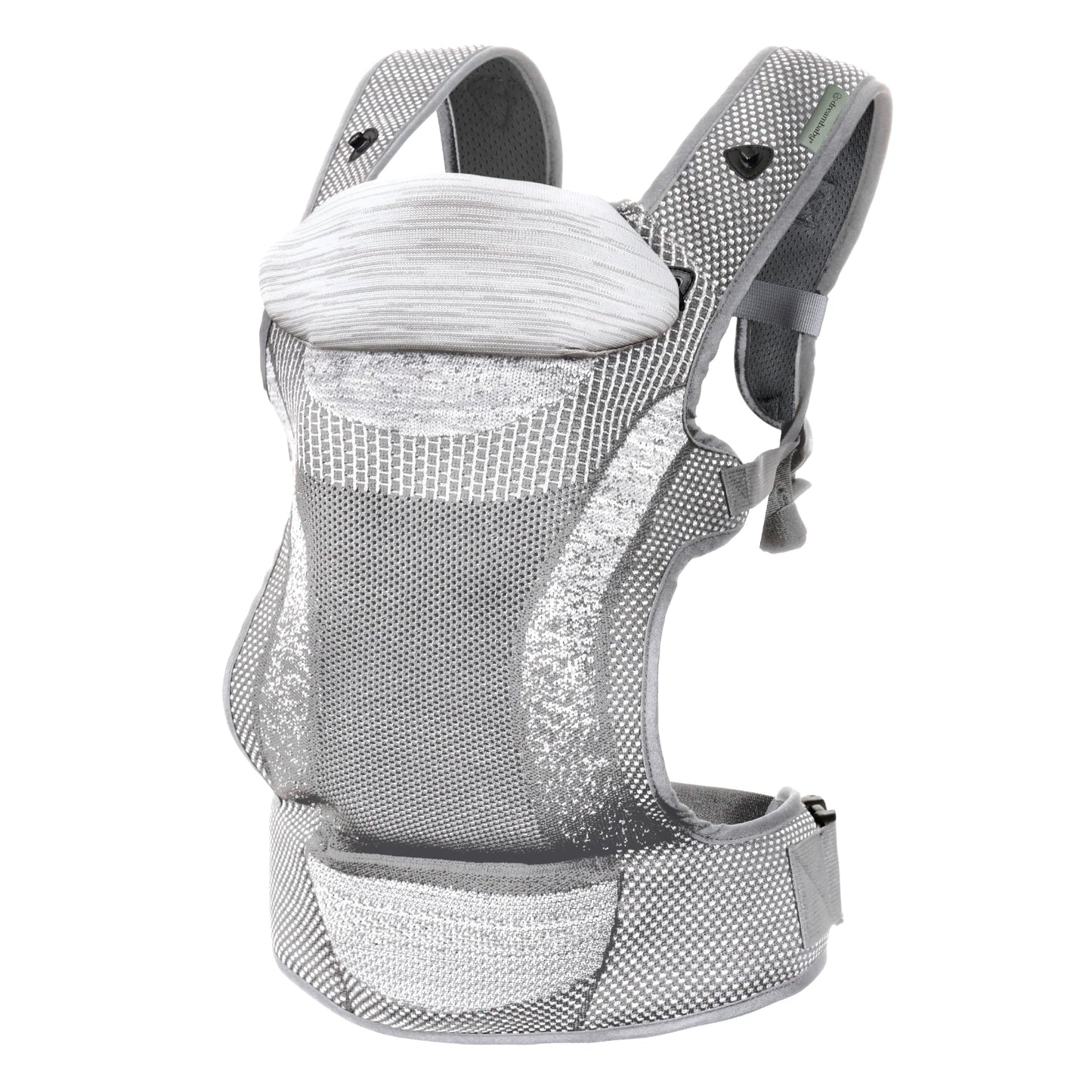Dreambaby Inspire 3-Position Baby Carrier, Front & Backpack Style, Breathable Knit Fabric, Comfortable Head Support, Built in Storage Bag for Parents