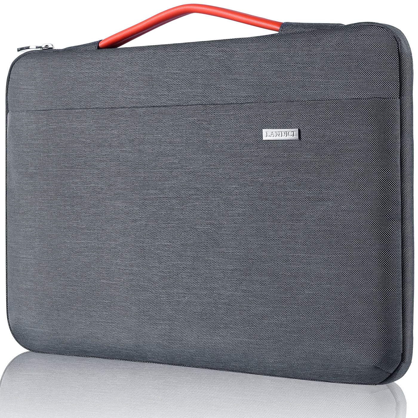 LANDICI 15.6 16 Inch Laptop Sleeve Carrying Case,360?Protective Waterproof Computer Cover Bag Compatible with MacBook Pro 16 M4 M3 M2 M1 Pro/Max