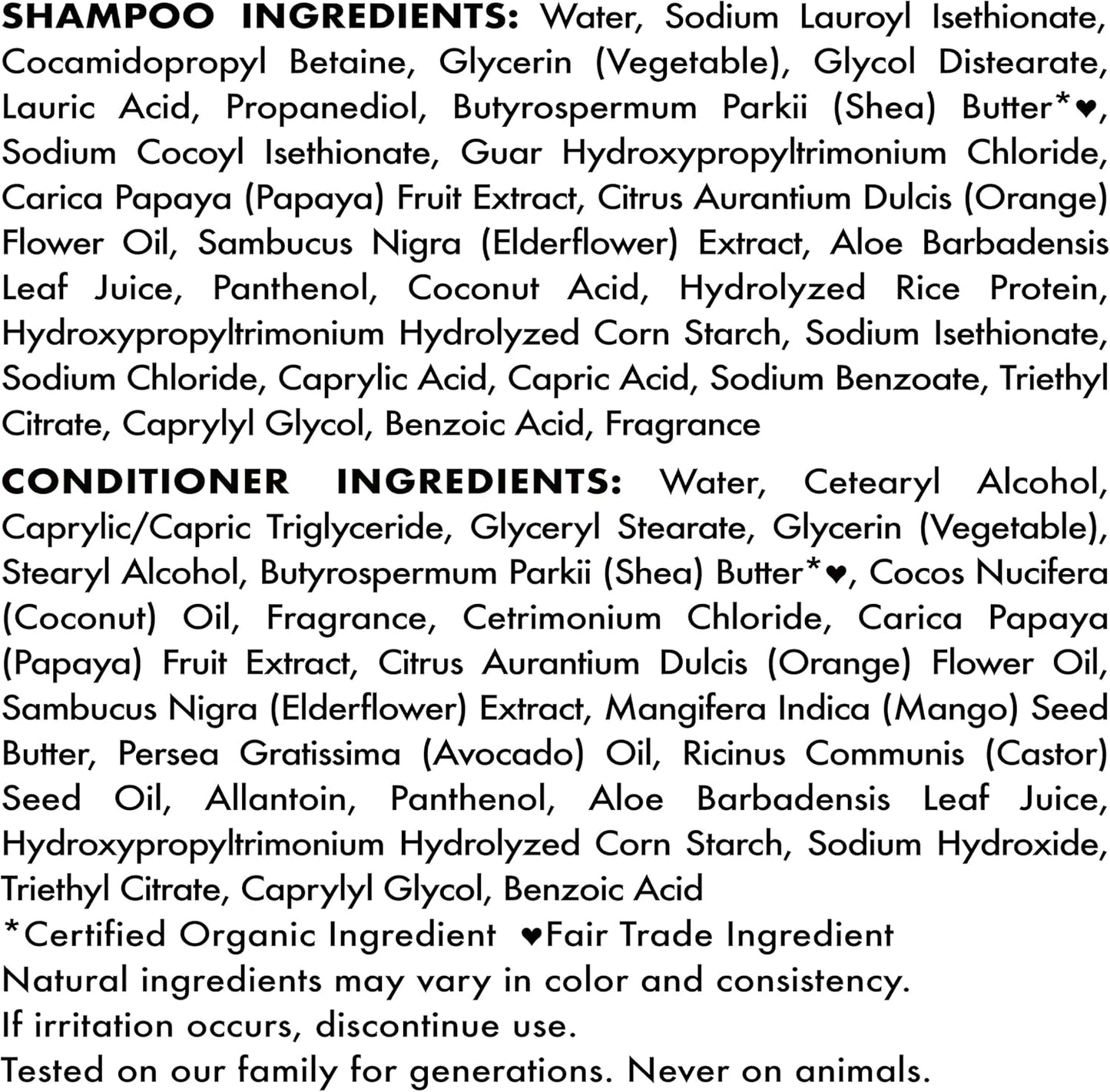 Shea Moisture Papaya & Neroli All-Day Frizz Control Shampoo 13 oz / 384 ml - For Frizz-Prone, Dry, Wavy & Curly Hair