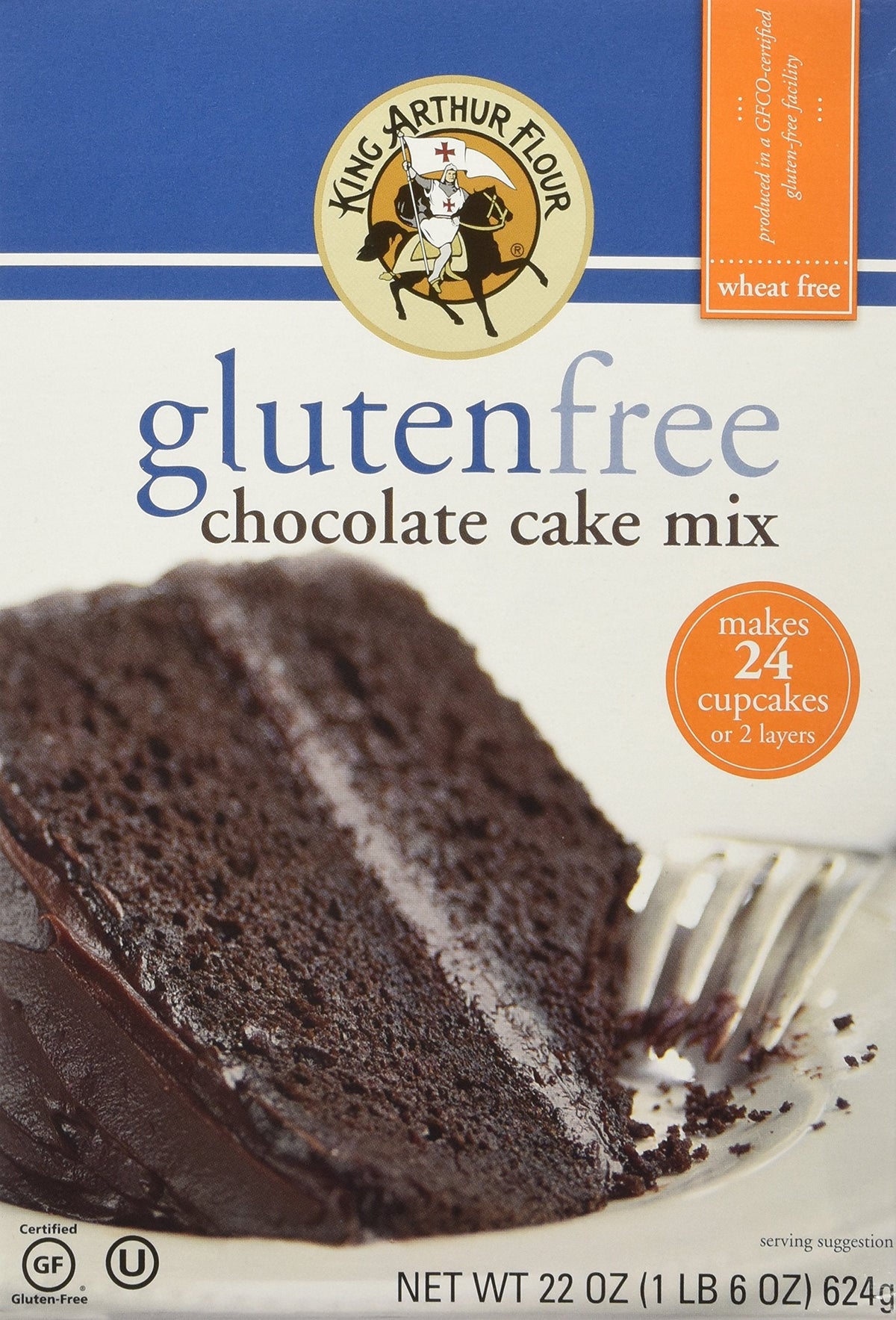 King Arthur Flour, Gluten Free Chocolate Cake Mix, 22 oz (624 g)