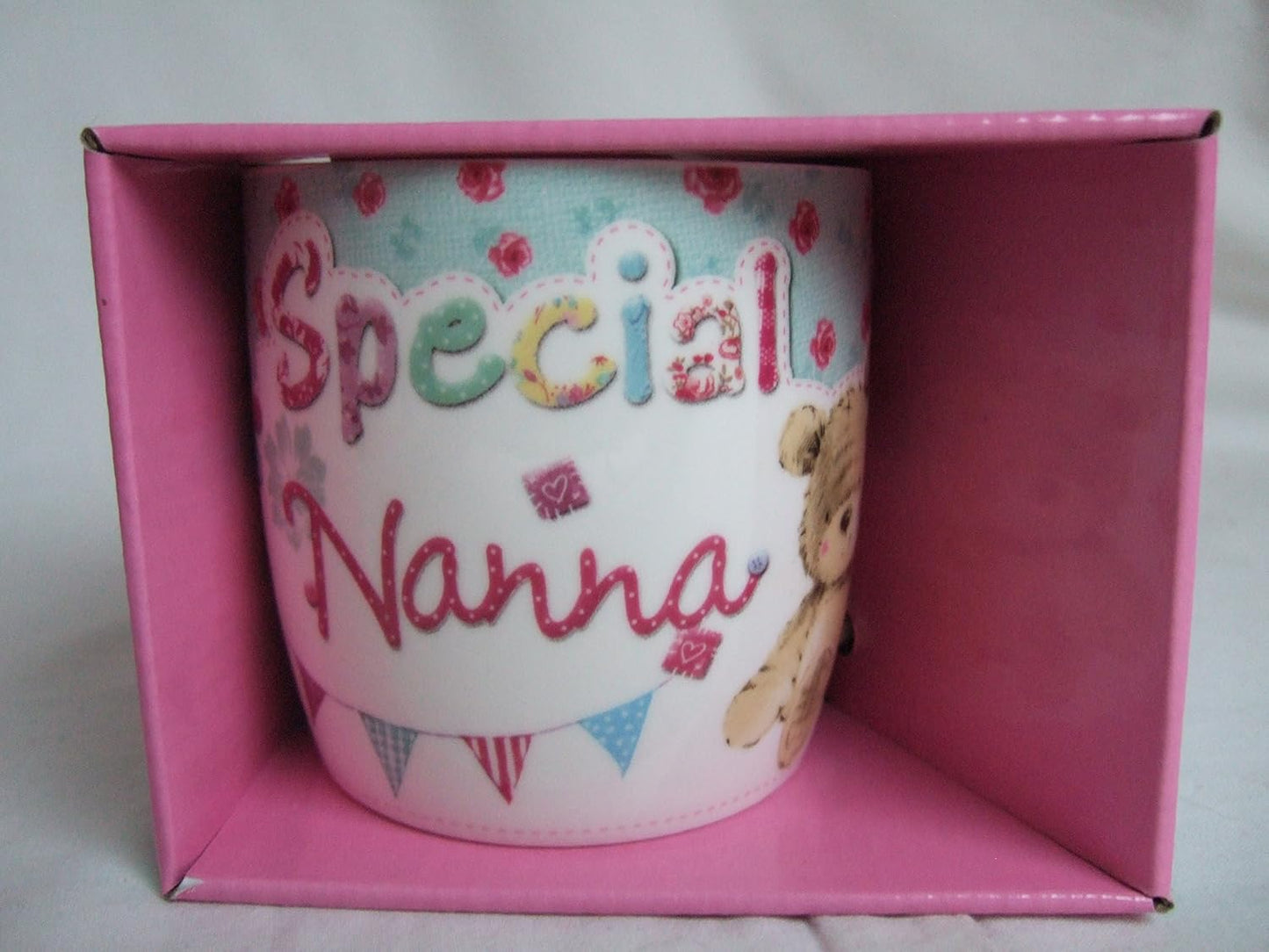 "Special Nanna" Multi Coloured Cute Teddy Bear Sentimental Mug