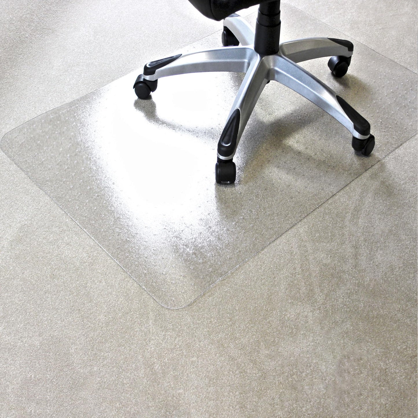Marvelux Enhanced Polymer Durable Office Chair Mat for Carpets 90 x 120cm