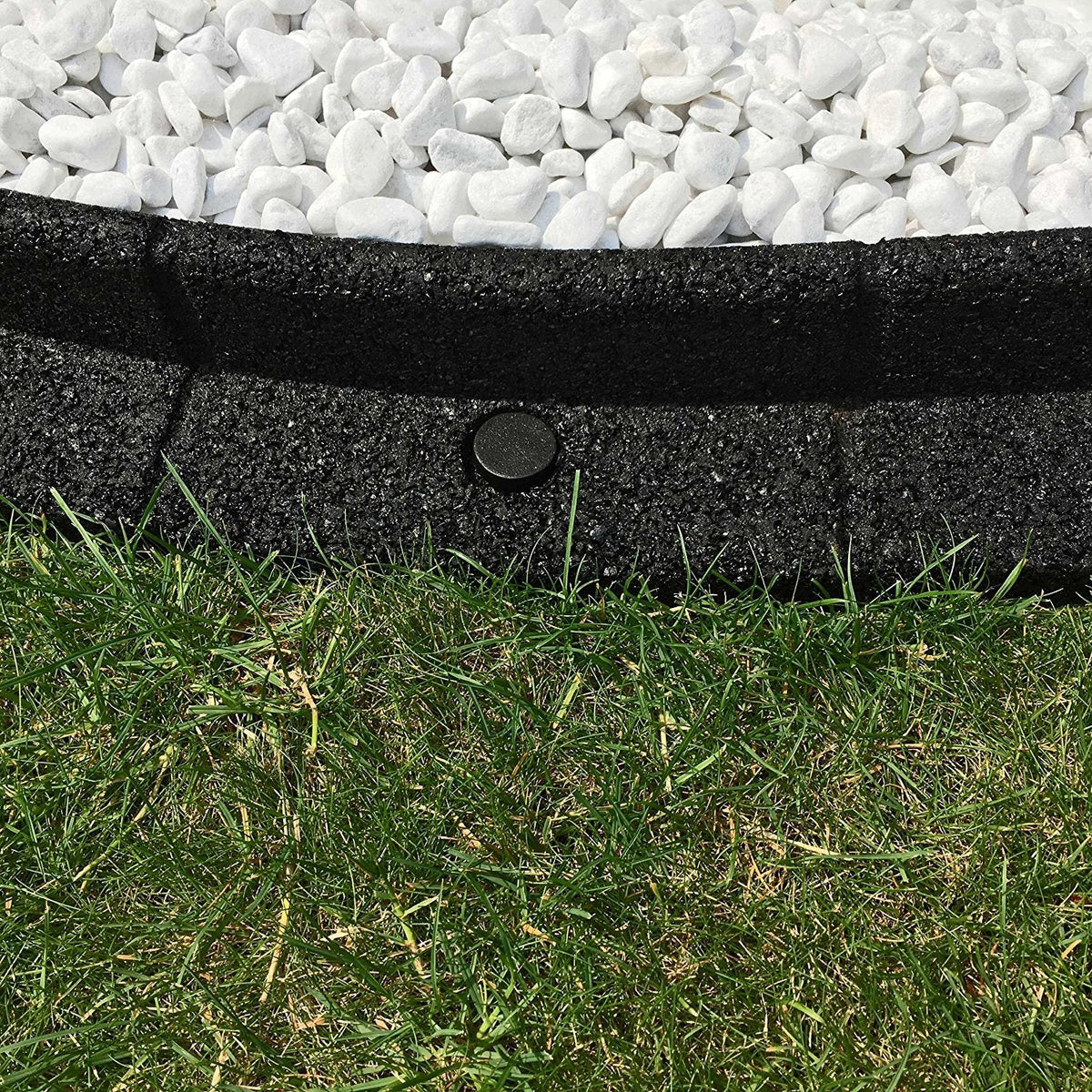FlexiBorder - Lawn Edging - Flexible Garden Edging Border for Grass Lawns - Pathways - Raised Borders - Artificial Grass - Brown - 2 x 1m Lengths