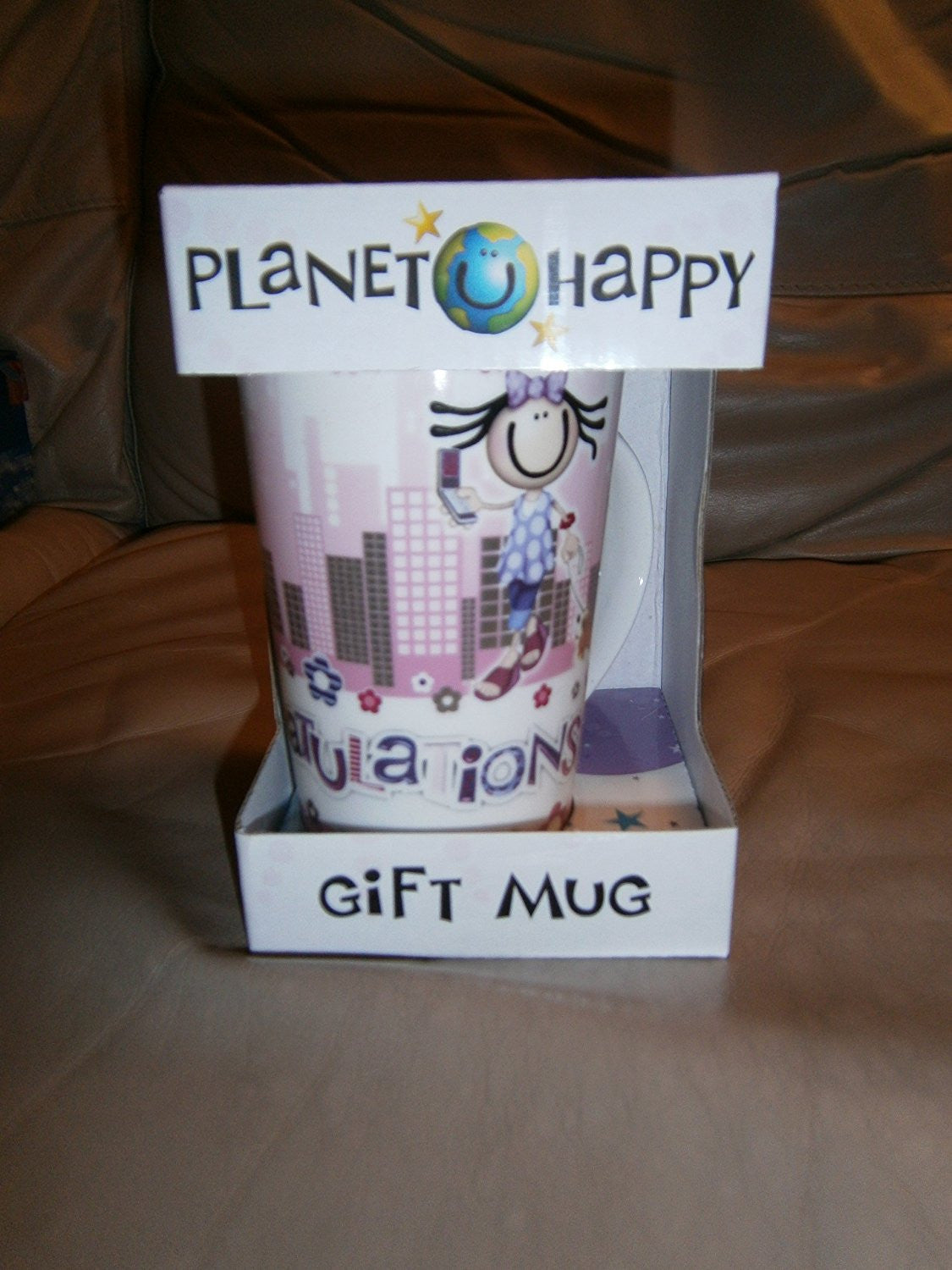 planet happy congratulations gift mug