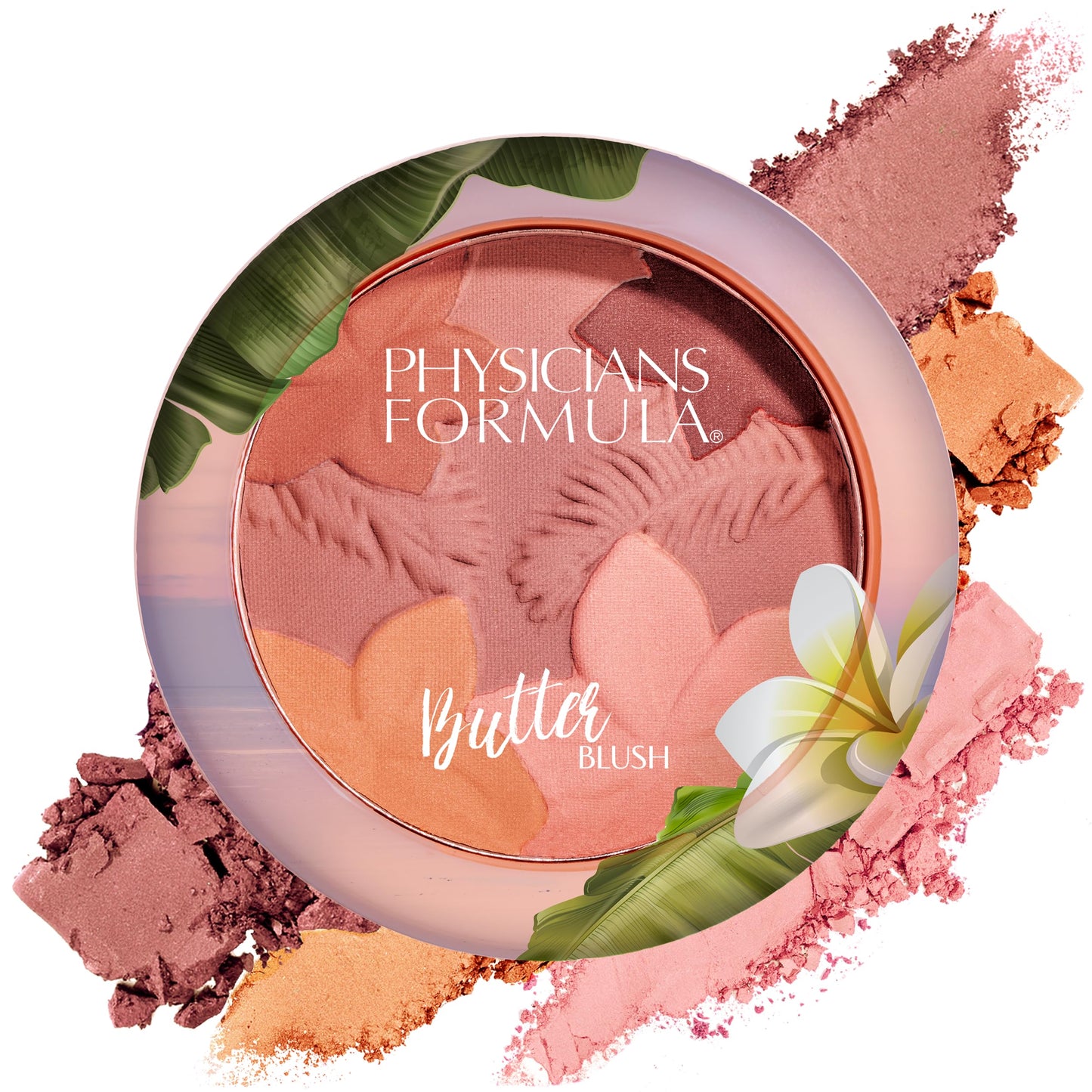 Physicians Formula, Matte Monoi Butter Blush Powder, Matte Pink Blusher with Peach Hues, Infused with Nourishing Tahitian Butters, Waterproof,
