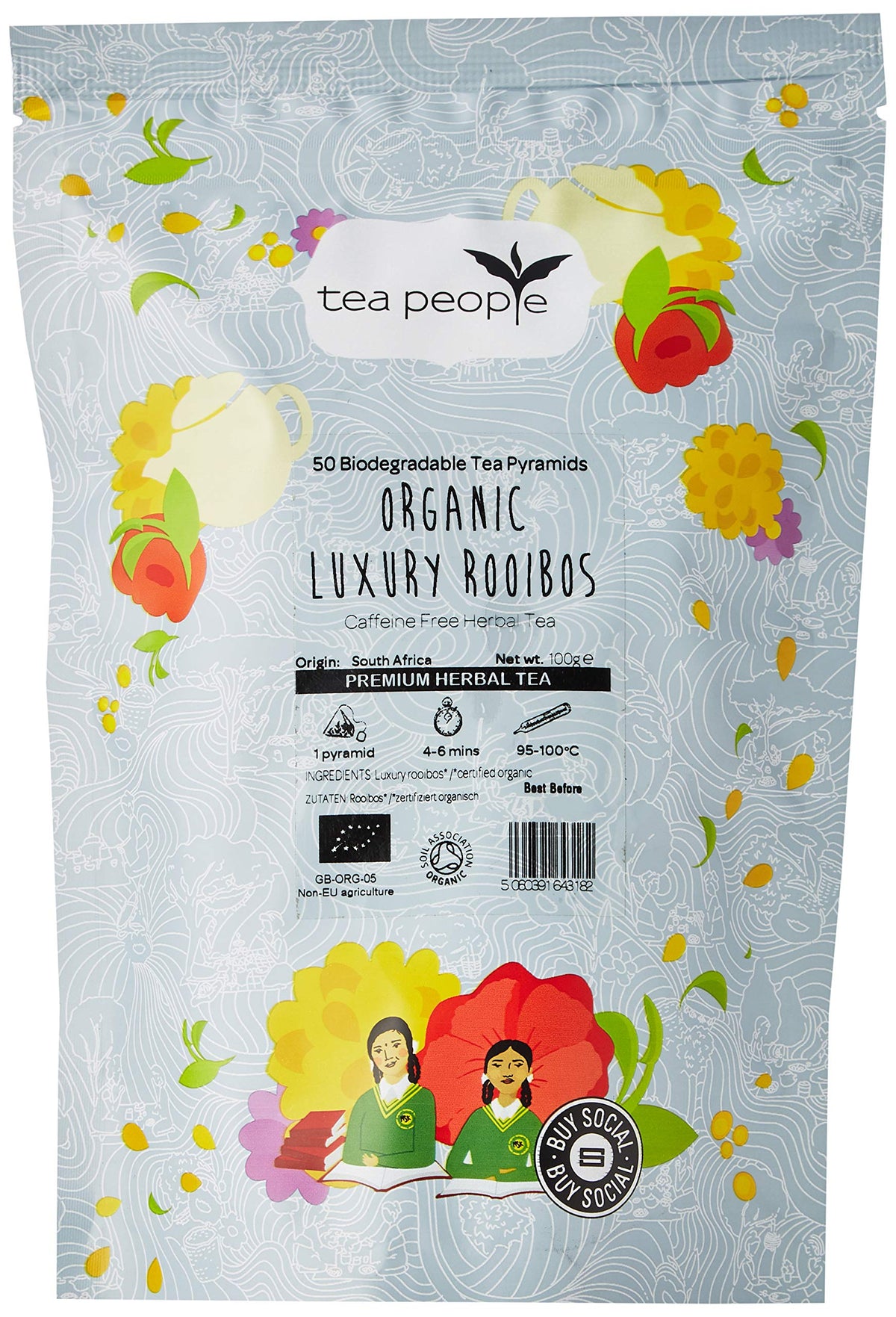 Tea People Organic Luxury Rooibos - 50 Pyramid Refill Pack
