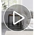 DRM Industrial Console Table for Small Spaces, 2-Tier Rustic Hallway Table, Narrow Nightstand with Metal Frame and Mesh Shelf, Sturdy Sofa Side Table for Home and Office