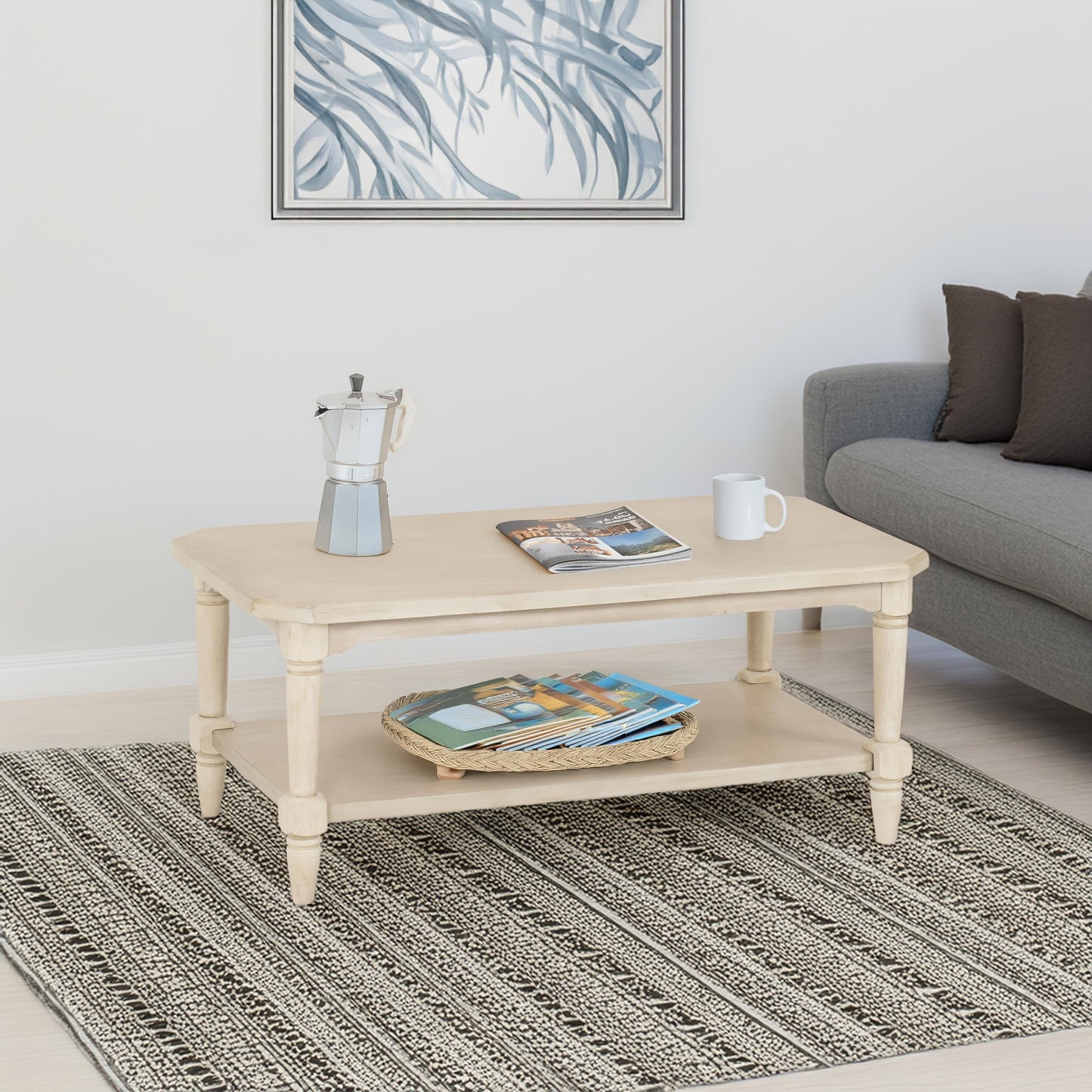 Seconique Chantilly Coffee Table in Antique Cream