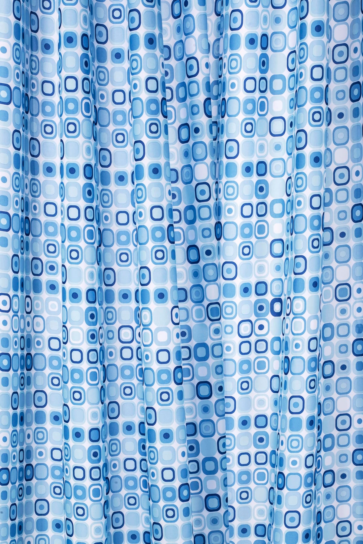 Croydex Geo Mosaic Water-Resistant Textile Shower Curtain, 1800 x 1800mm
