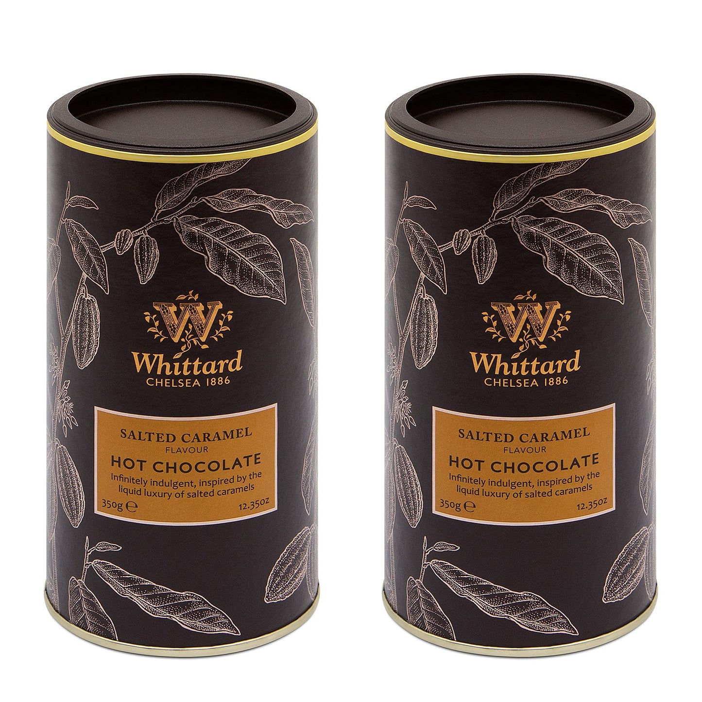 Whittard of Chelsea | Salted Caramel Flavour Hot Chocolate | Gift Set For Men & Women | Suitable for Vegans & Vegetarians | Compatible For Use With