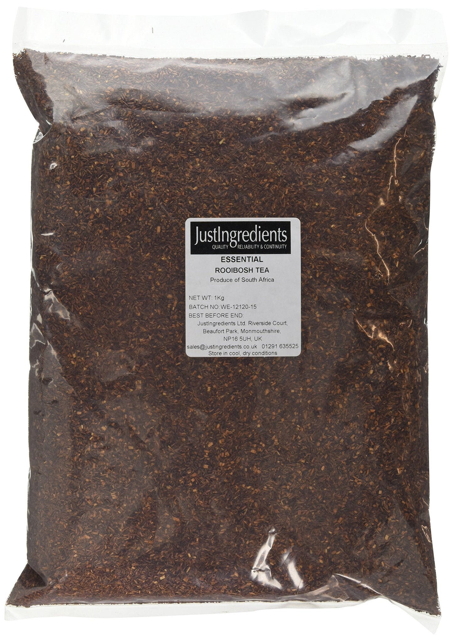 JustIngredients Essentials Rooibos Tea 1 kg Nutty Full Bodied Refreshing with Warm Woody Notes 1 kg Pack of 1