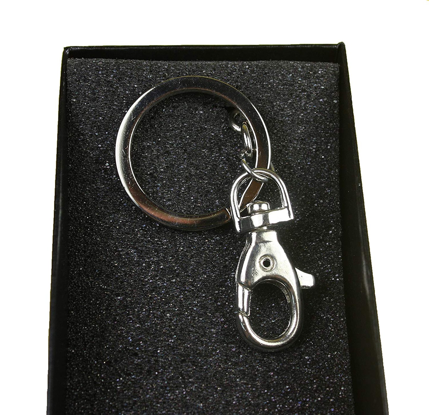 Owls Diamante Keyring and Presentation Box