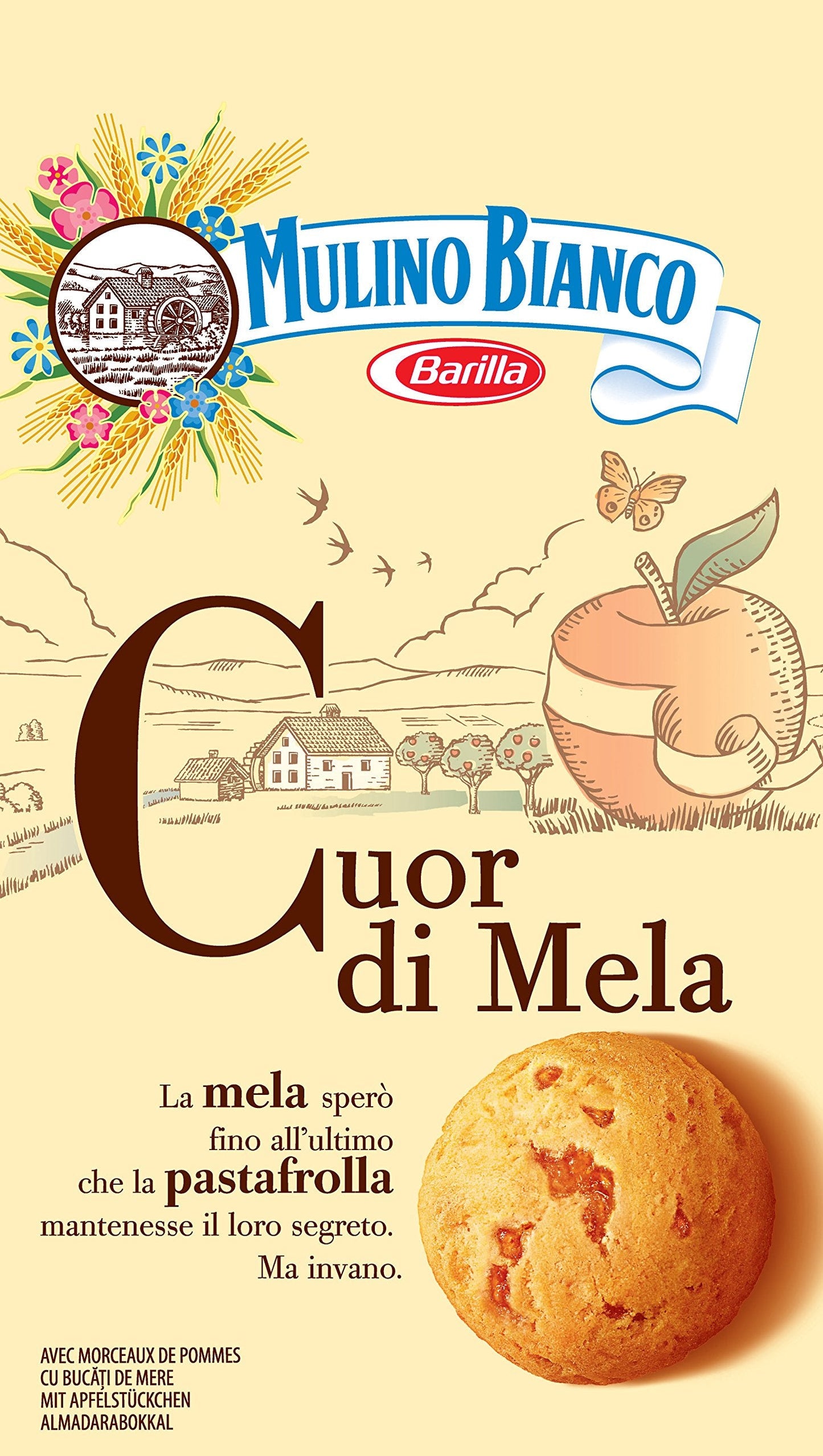 Mulino Bianco Cuor Di Mela Pastries Pack of 5 x 250 g