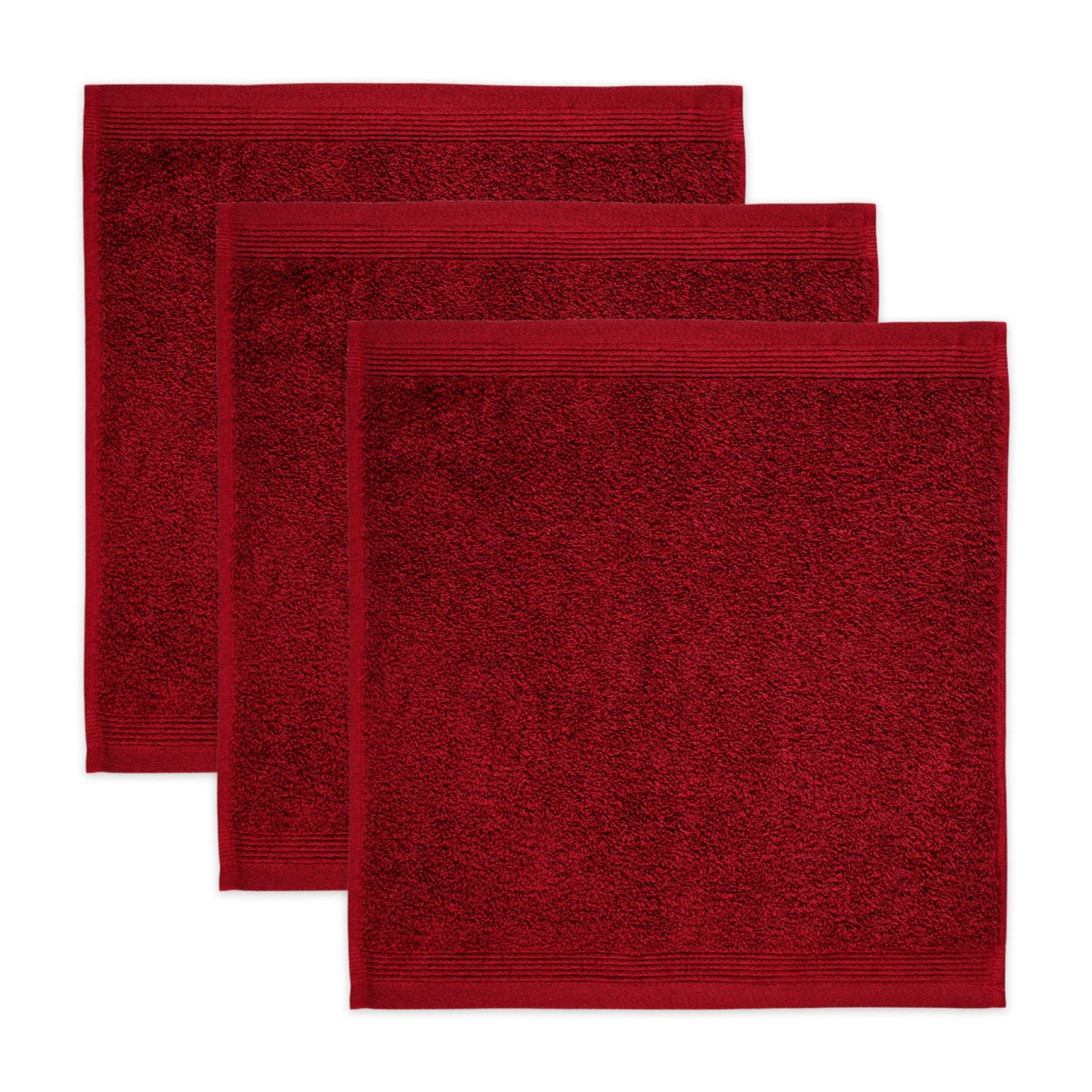 M?ve 3er set Superwuschel soap cloth 30 x 30 cm made of 100% cotton, ruby