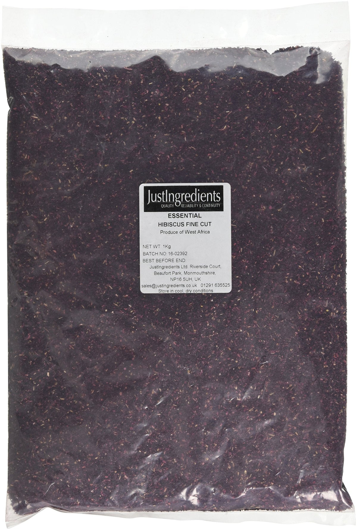 JustIngredients Essentials Hibiscus Flowers Fine Cut 1 Kg